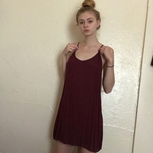Brandy Melville maroon dress